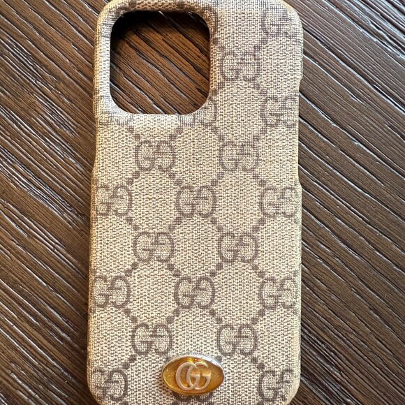 Gucci Ophidia Cell Phone Case NEW Gucci IPhone 15 Prus Grey